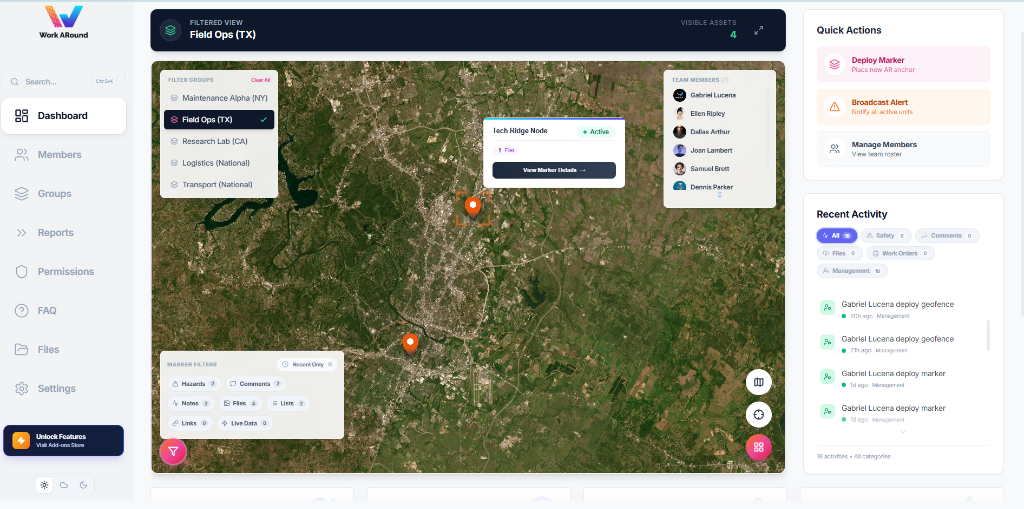 WorkARound Dashboard