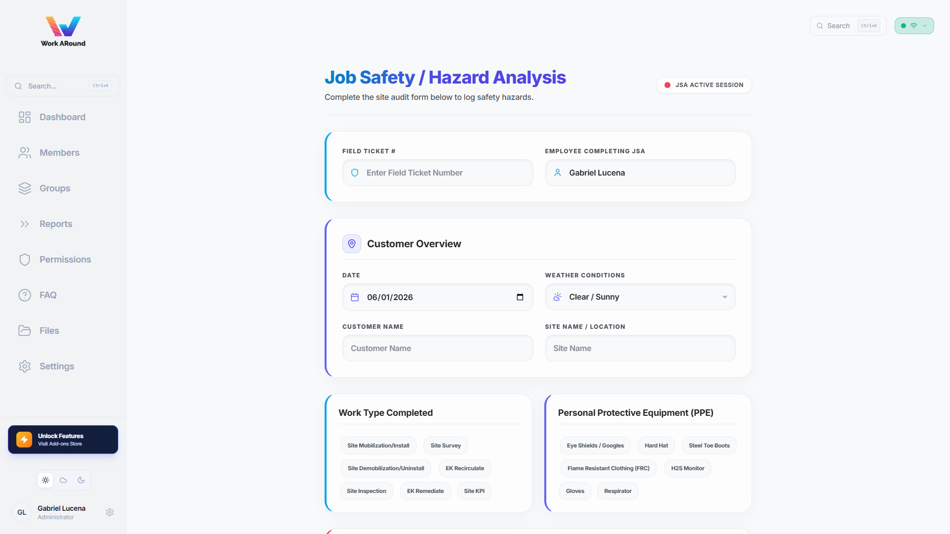 JSA Builder